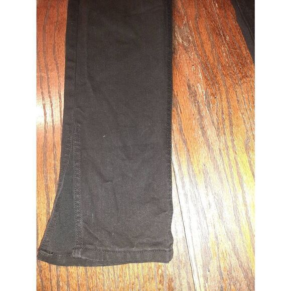 Women's Juniors Jr 9/29 Indigo Rising High Waist  Button Fly Black Denim Jeans - Picture 2 of 5